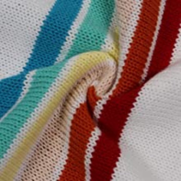 Cutest Long Sleeved Rainbow Striped Sweater - Picture 3 of 9